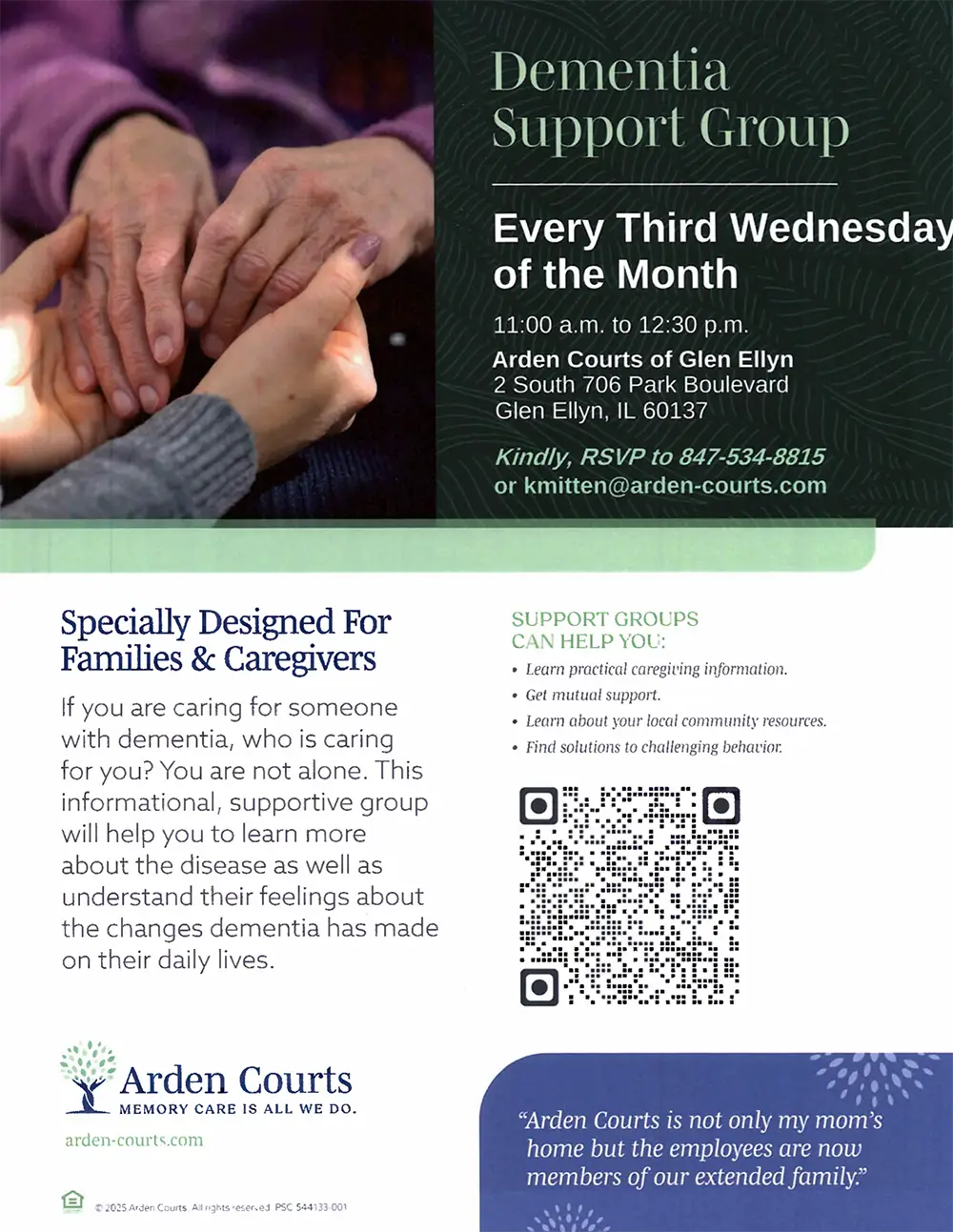 Photo of an event flyer