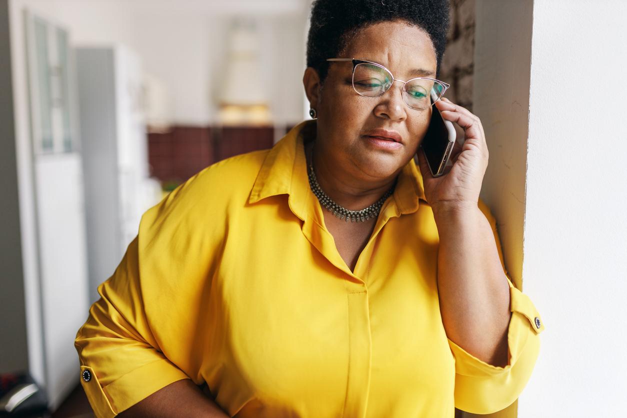 One Call Does It All Finding Dementia Resources a woman on the phone