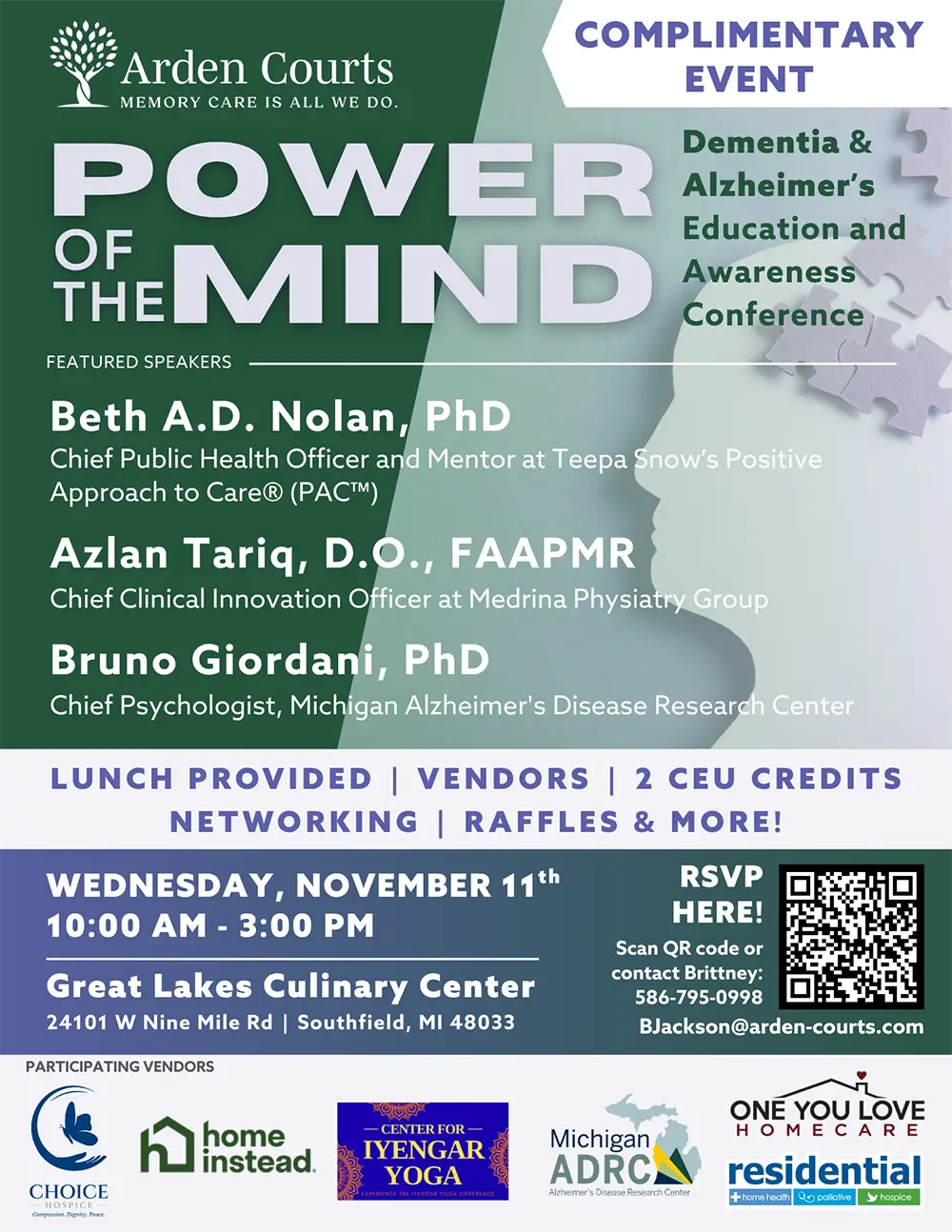 Photo of an event flyer