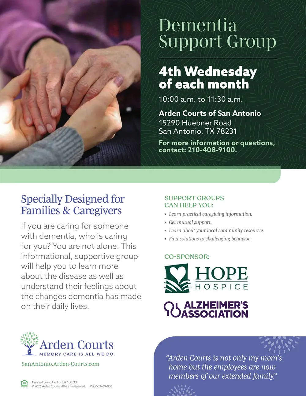 Photo of an event flyer