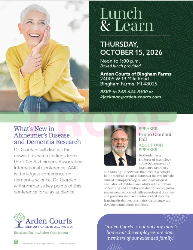 Photo of an event flyer