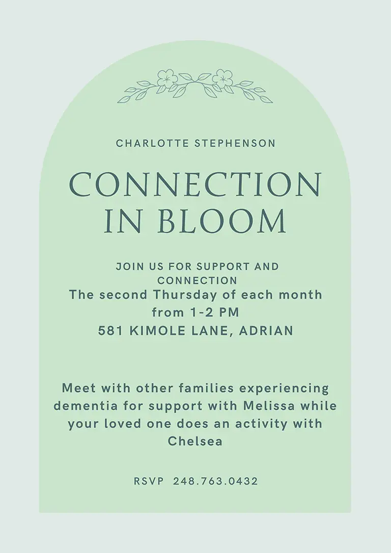 Photo of an event flyer